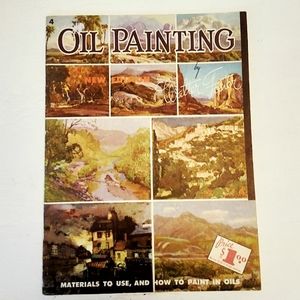 Vintage Walter T Foster How to Oil Paint book